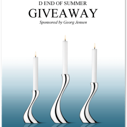 AUGUST GIVEAWAY: 3 Georg Jensen COBRA candleholders!
