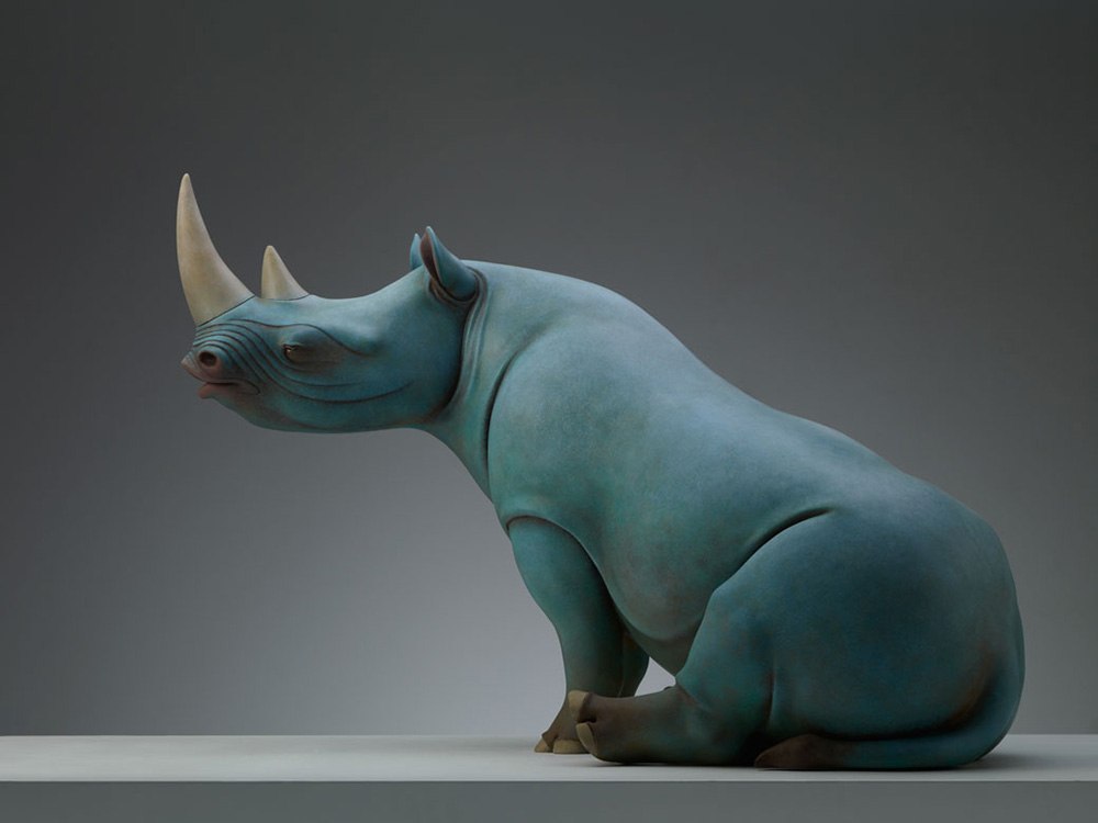 Wang Ruilin Rhino Sculpture