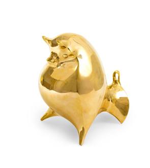 Jonathan Adler Brass Bull Sculpture