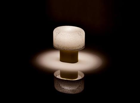 Maggiolina 3D printed table lamp by Alessandro Zambelli for .exnovo