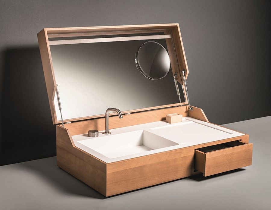 Hidden Washbasin by Giulio Gianturco for Makro