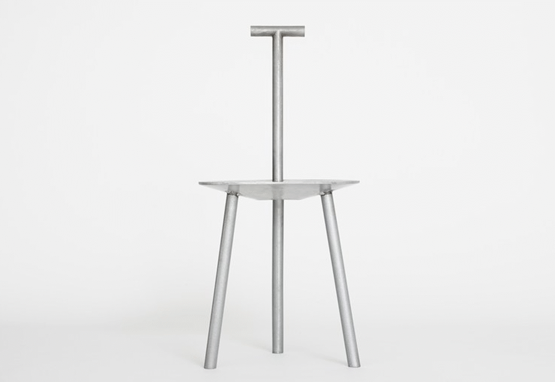 Spade Chair / Aluminium by Faye Toogood