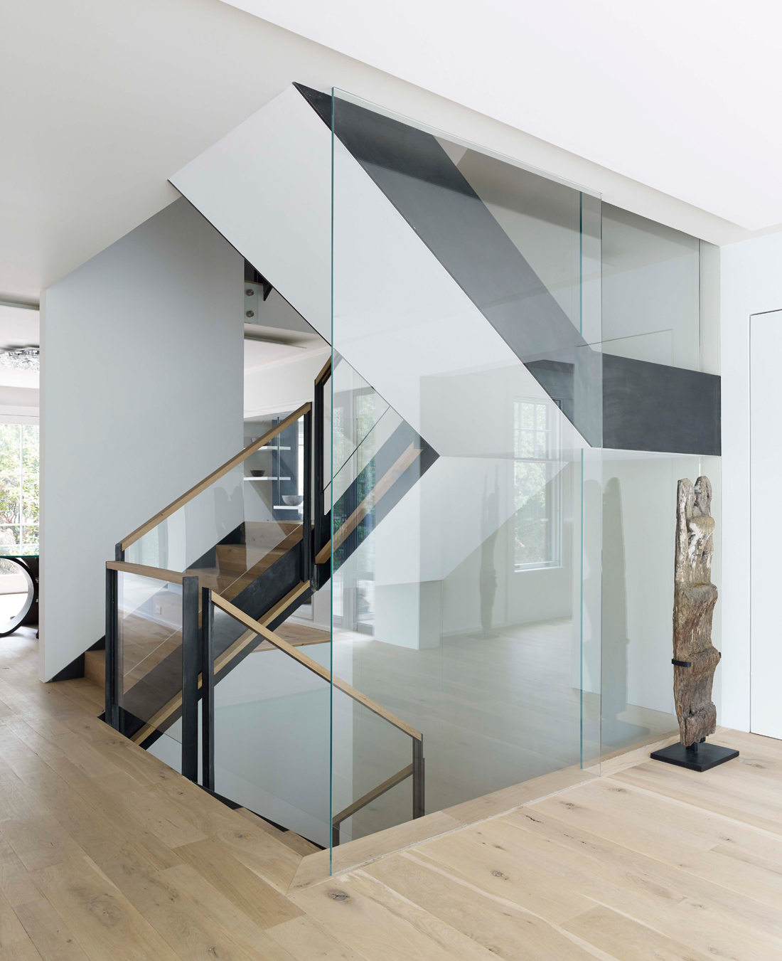 Soulful Modern Southport Staircase by Mar Silver