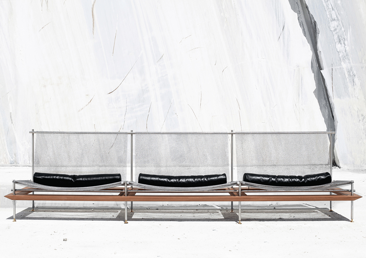 Atem Chain Sofa by Marco Lavit Nicora for Atelier Lavit