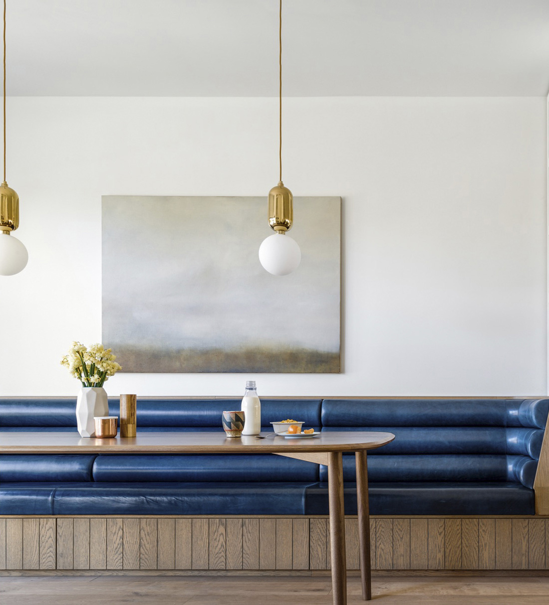 Dining Banquette in a Woollhahra Row House by Luigi Rosselli Architects