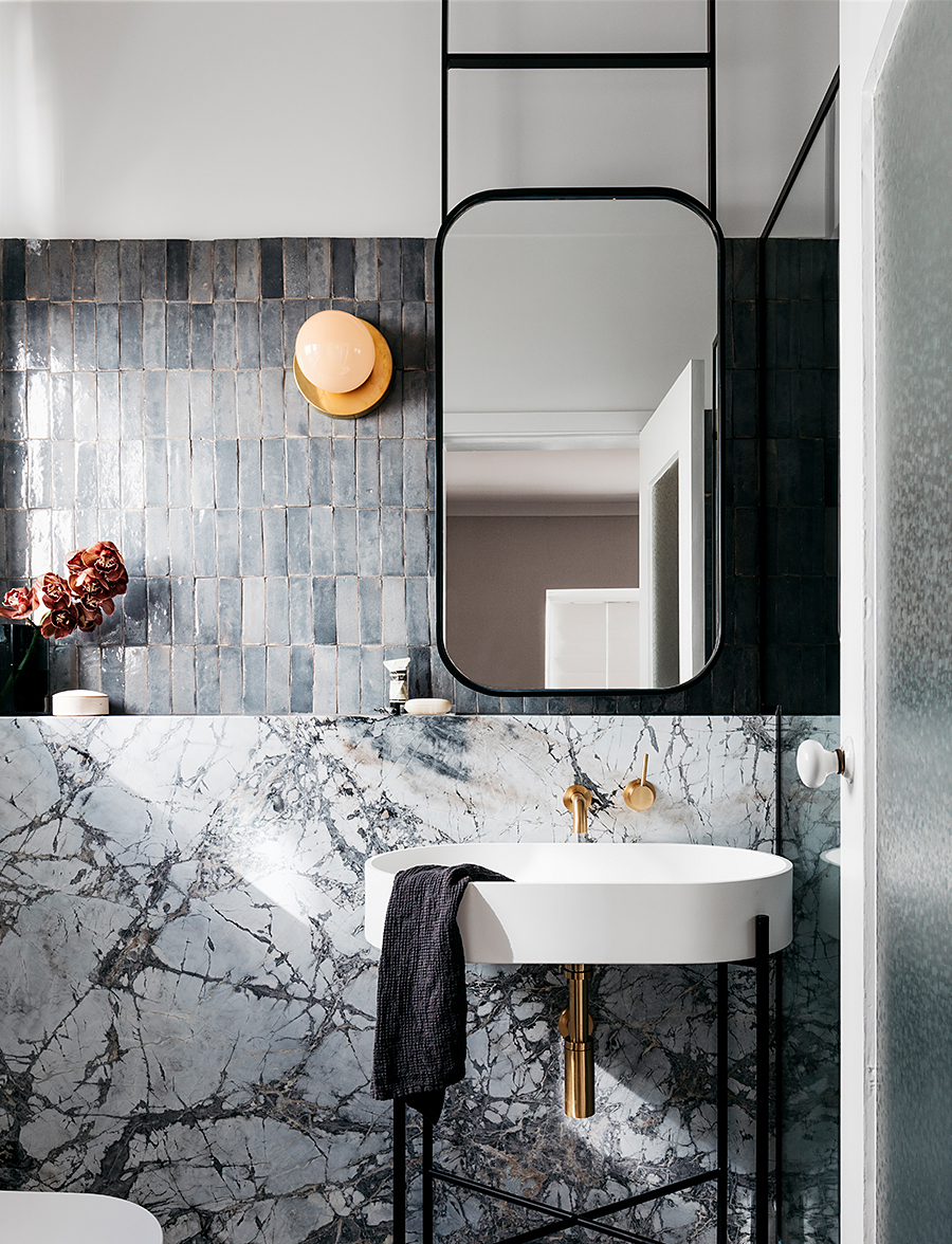 Blue & White Bathroom by Decus Interiors