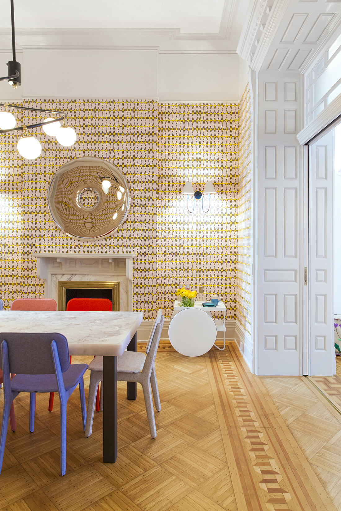 A Playful Dining Room by Reunion Goods & Services and Fogarty Finger Architecture