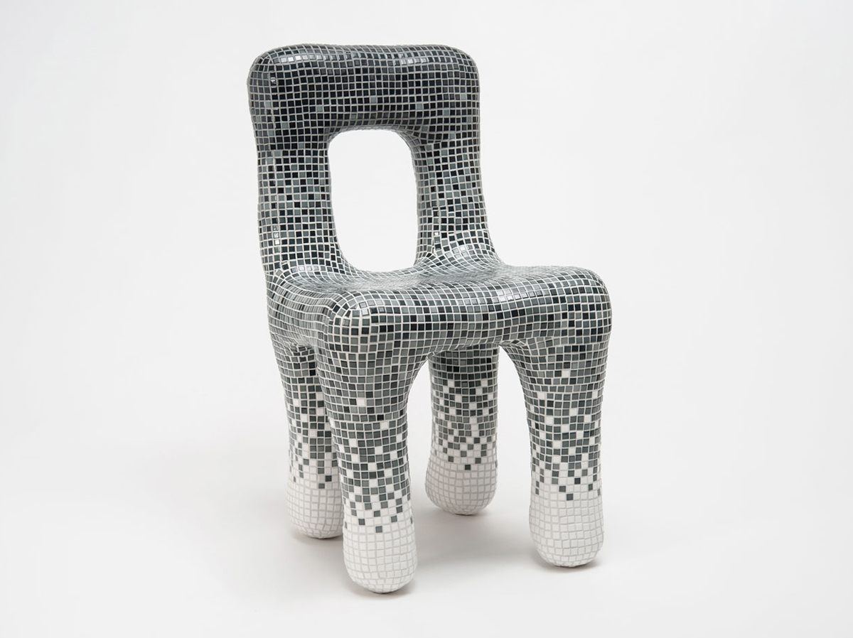 Milan Design Week 2018 - Gradient Tiles Chair by Philipp Aduatz