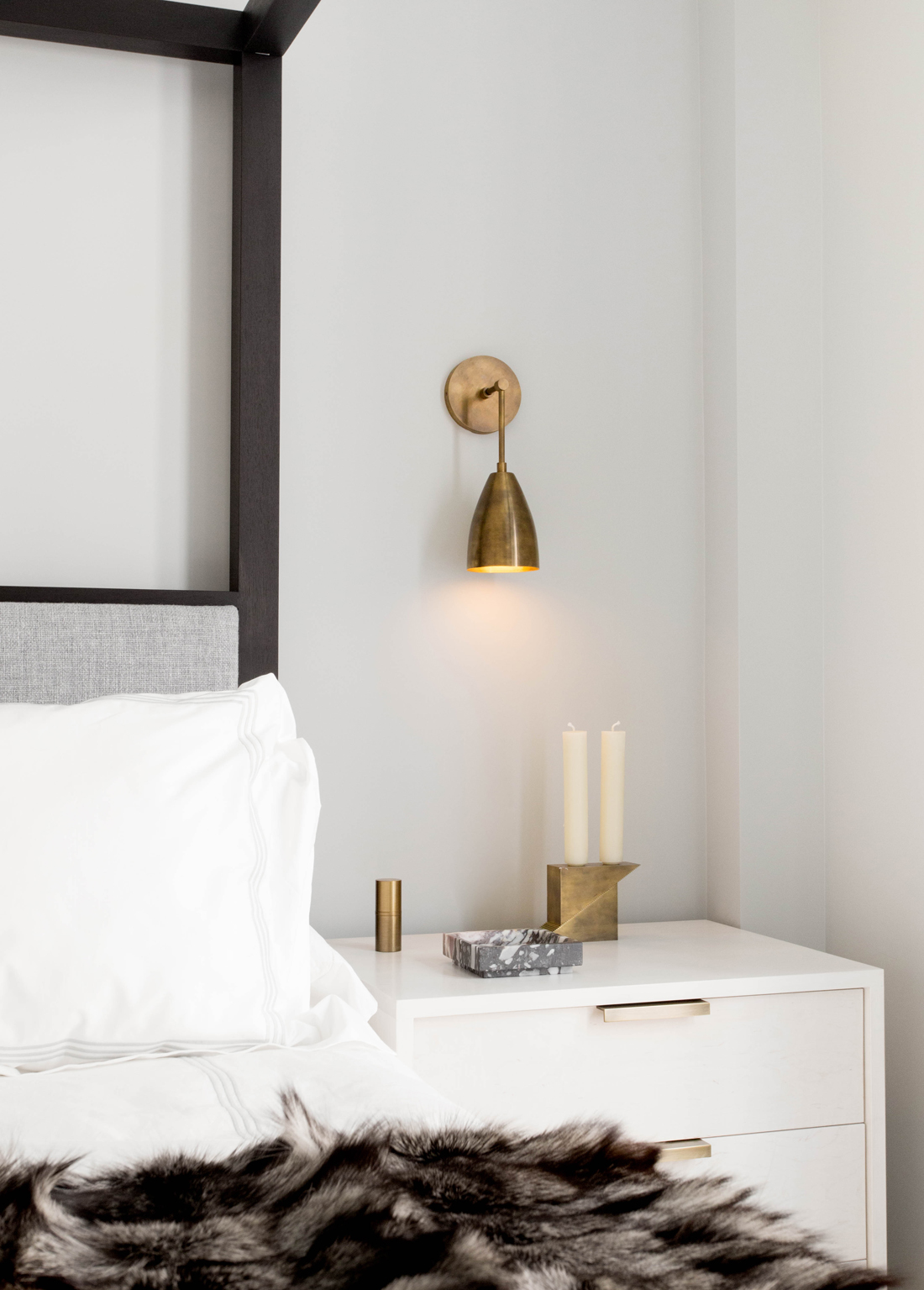 Modern Monochrome Bedroom by Tamara Magel