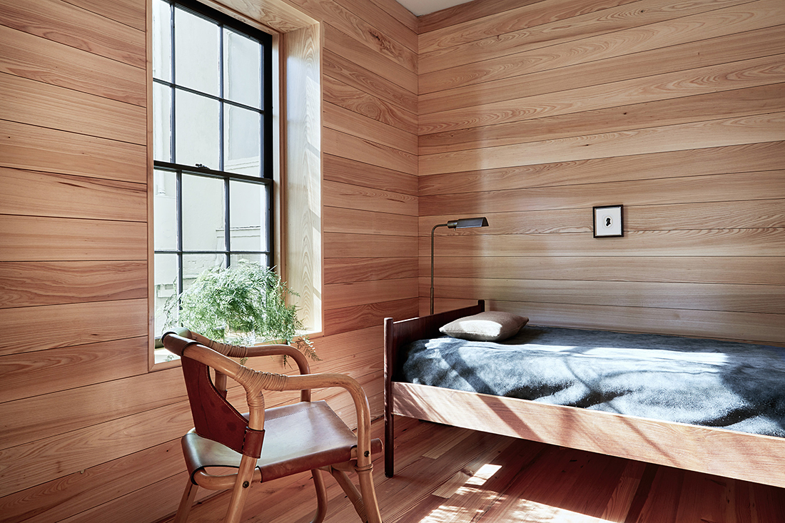 Wood Paneled Bedroom | DPAGES