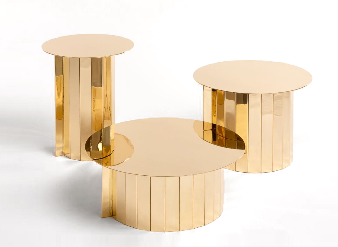 Pleat Side Tables by Christian Haas & José Vieira | DPAGES