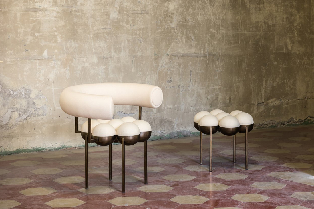 Saturn Chair & Pouffe by Laura Bohinc | DPAGES