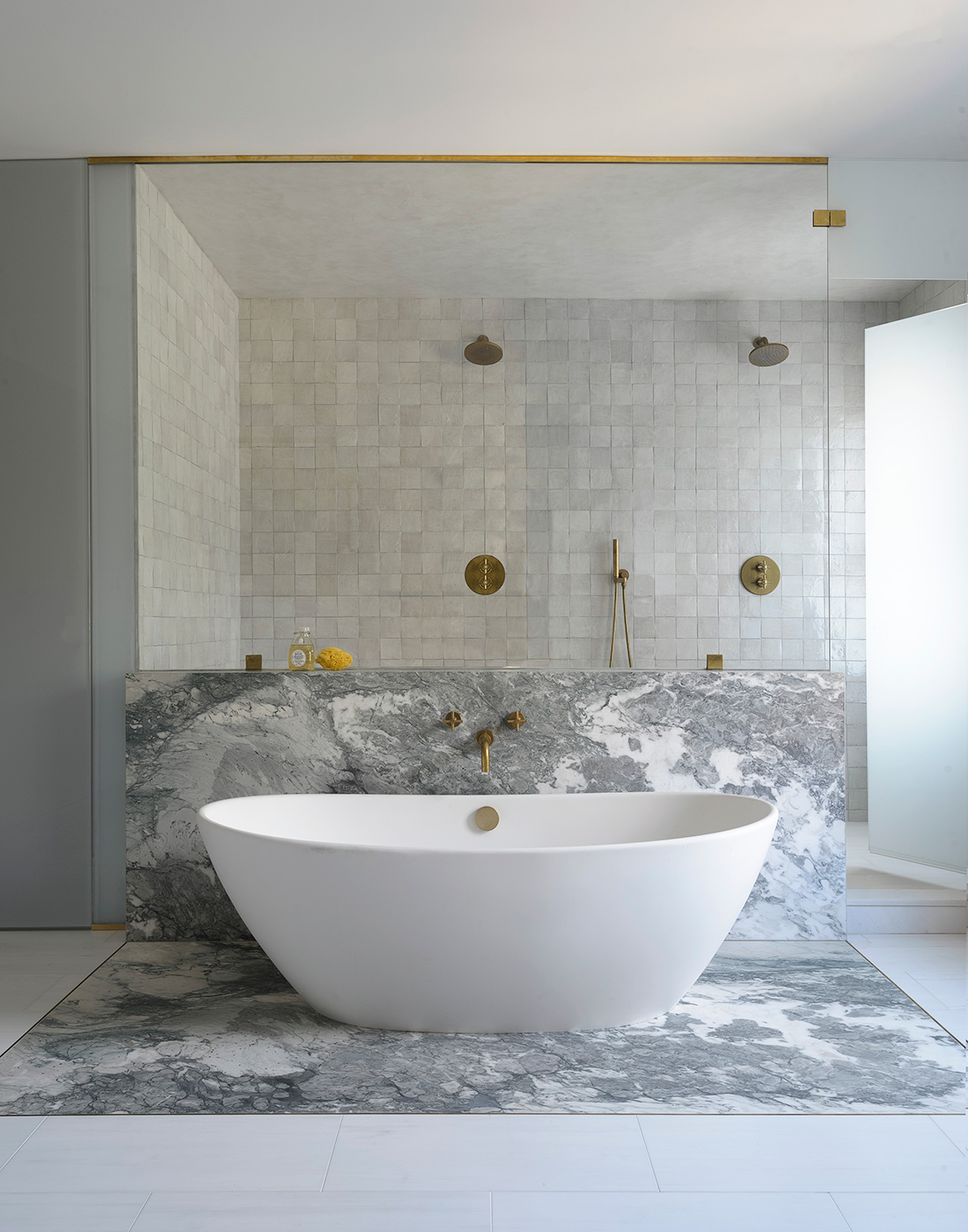 Contemporary Gray Bathroom | DPAGES