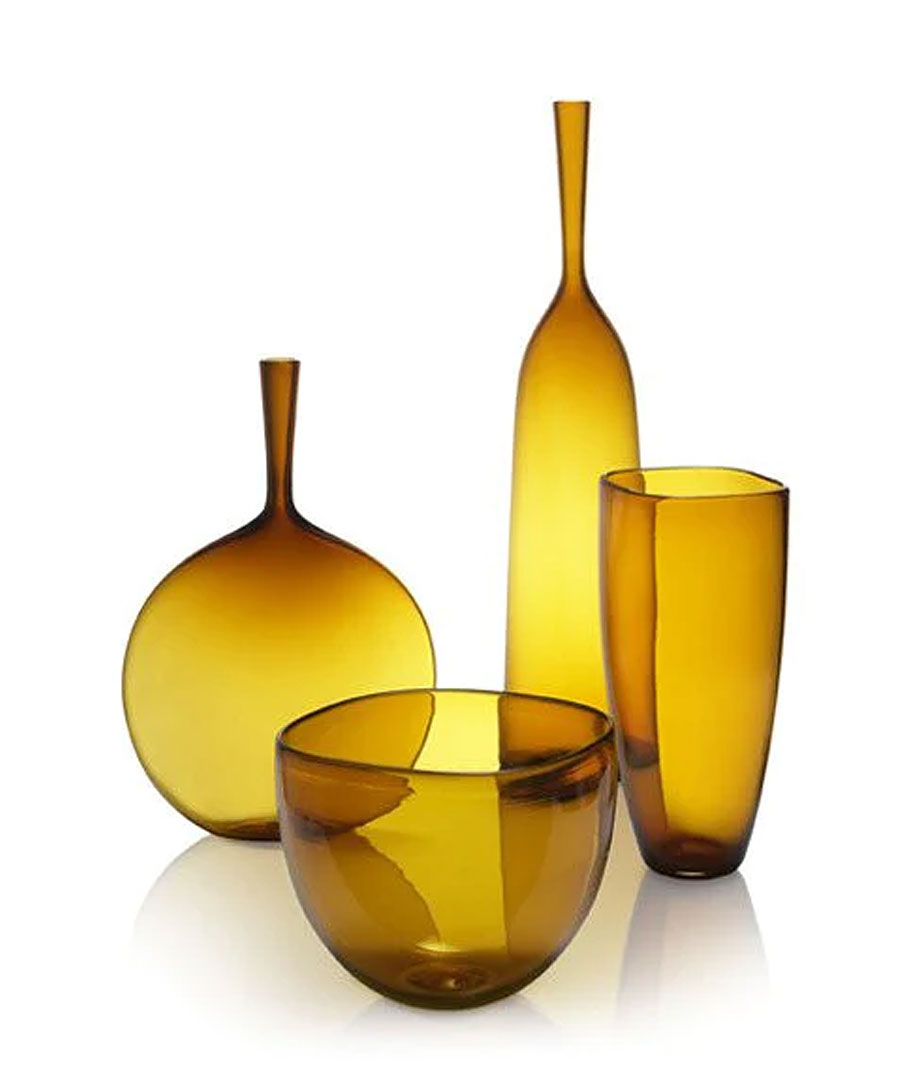 Joe Cariati Yellow Glass Vases & Bowls | DSHOP