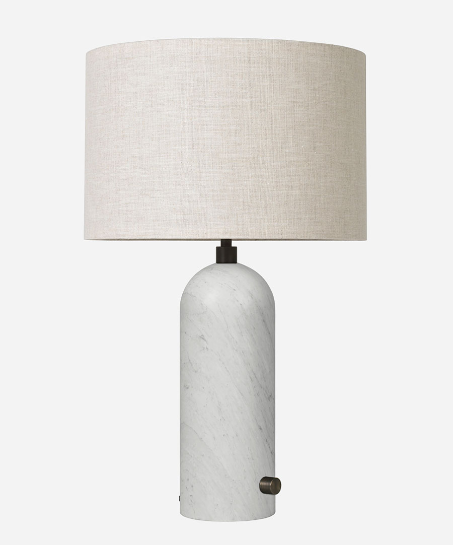 Gubi Gravity Table Lamp in Marble & Canvas | DSHOP