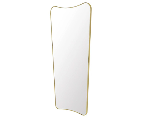 Gubi Curved Brass Full Length Mirror | DSHOP