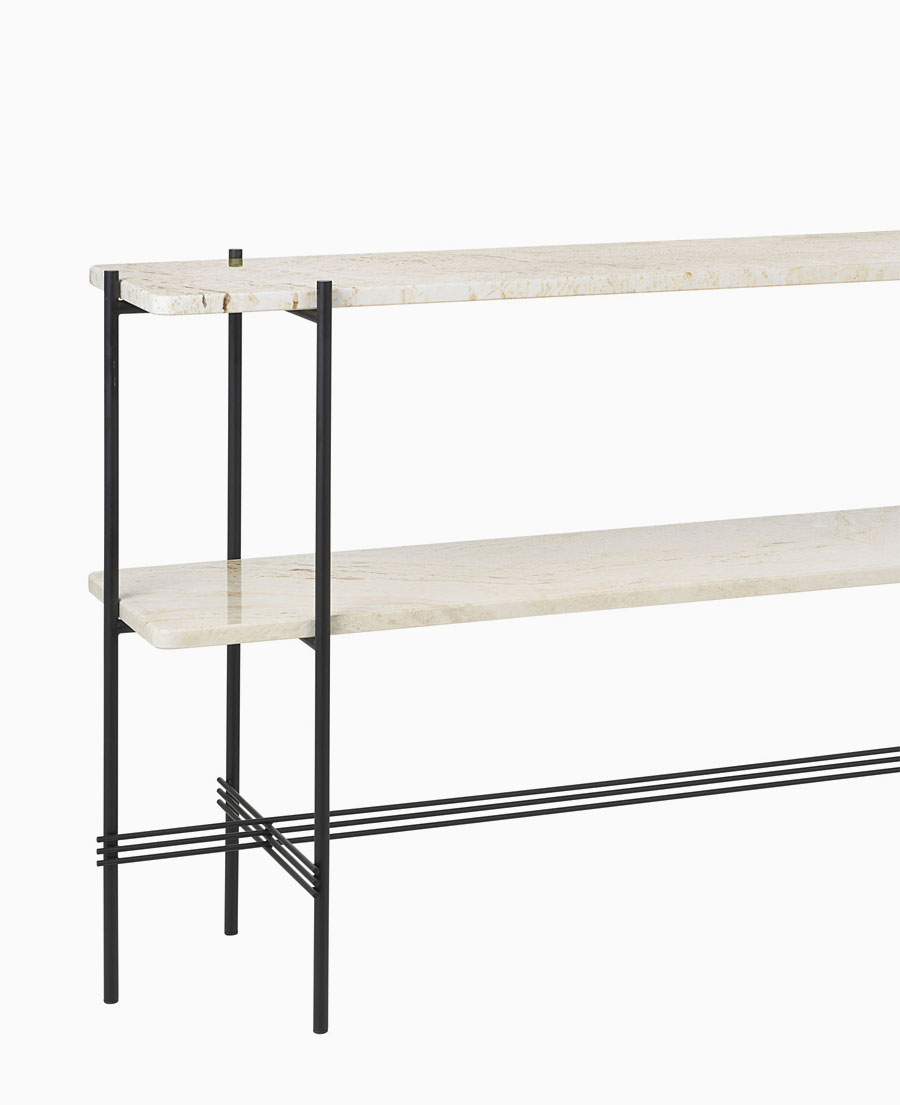 Gubi TS 2 Rack Console in Travertine | DSHOP