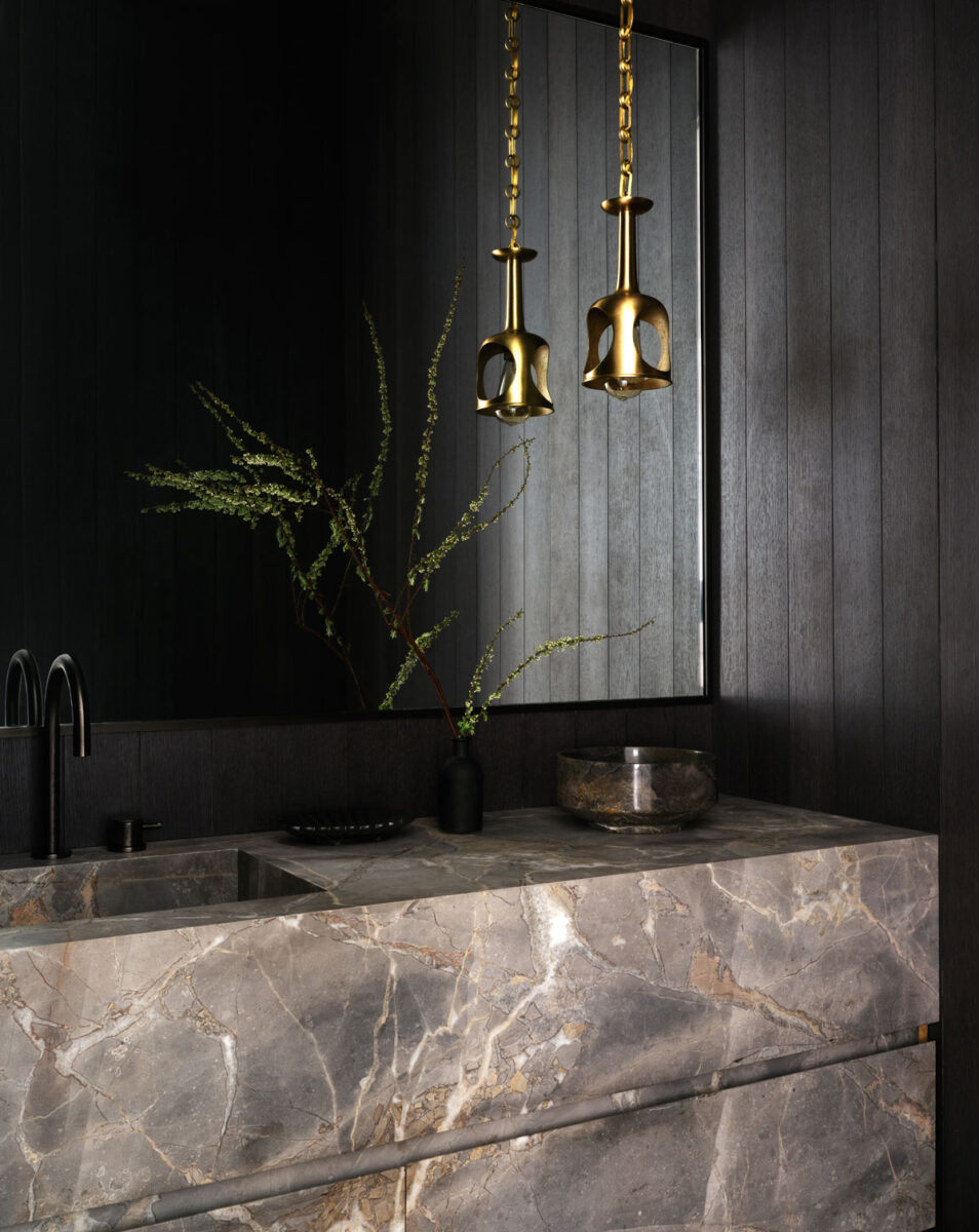 Dark Moody Powder Room | DPAGES