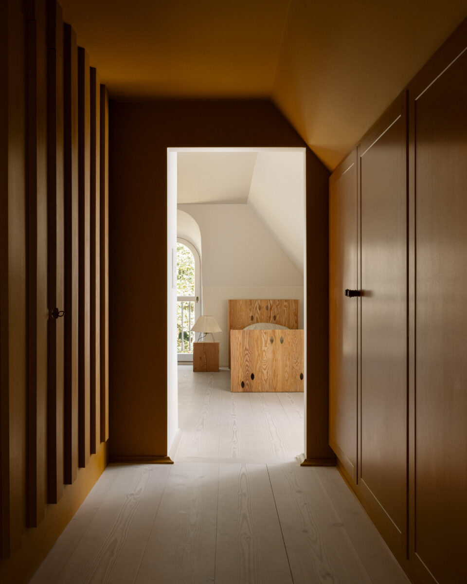 Ochre Paint Hallway