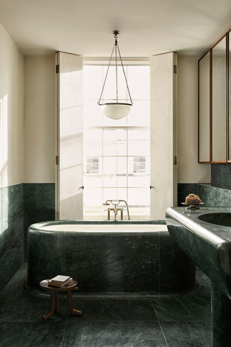 Green Marble Tub