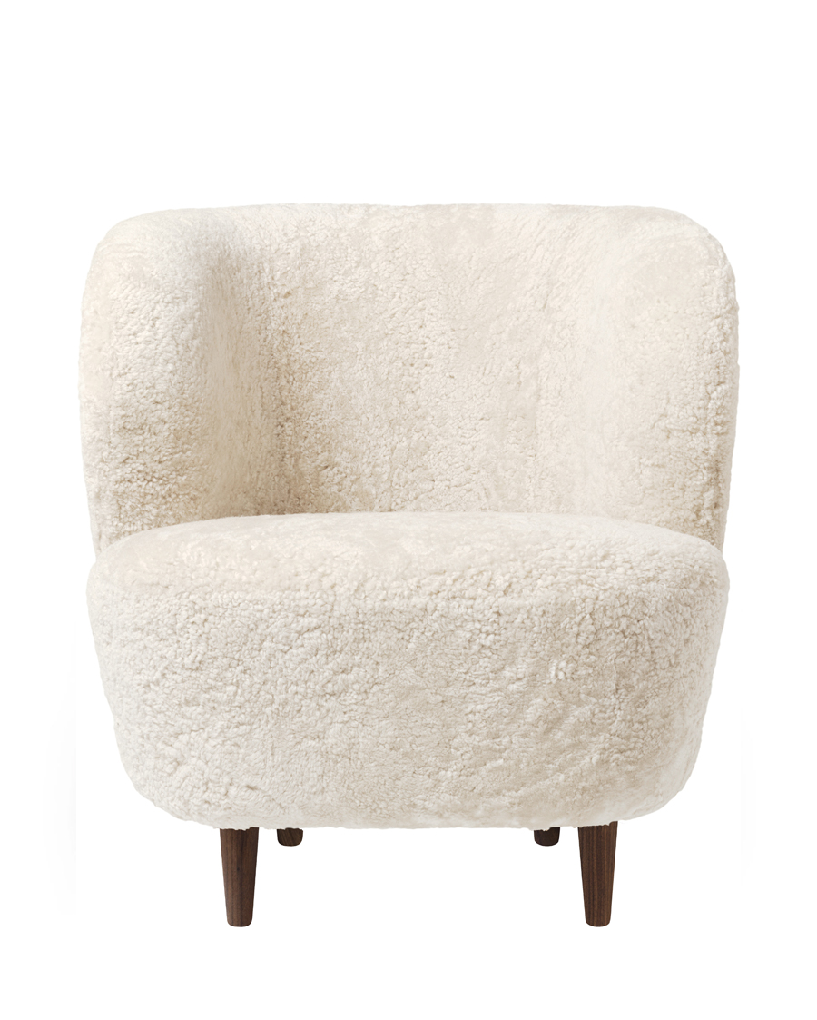 Stay Lounge Chair Wood Base Sheepskin 