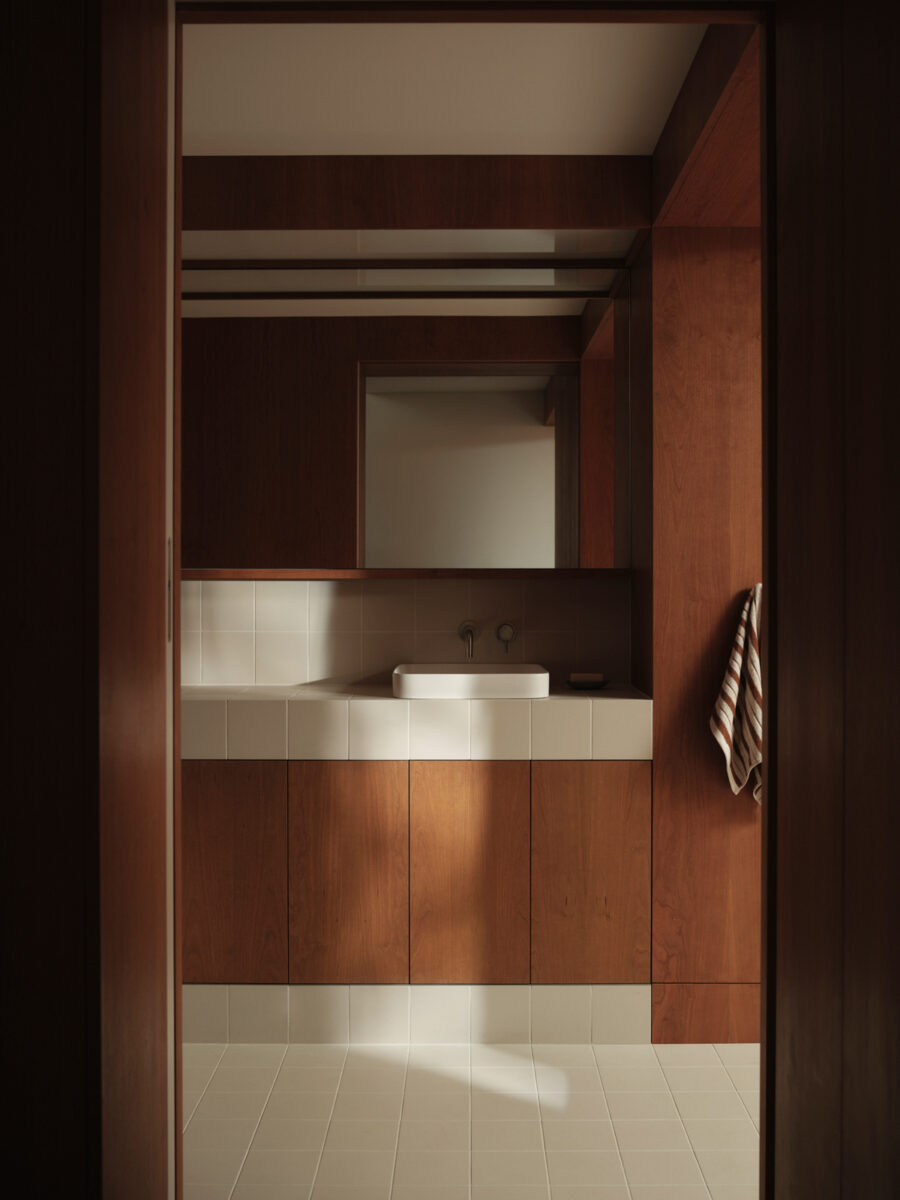 Wood Paneled Bathroom