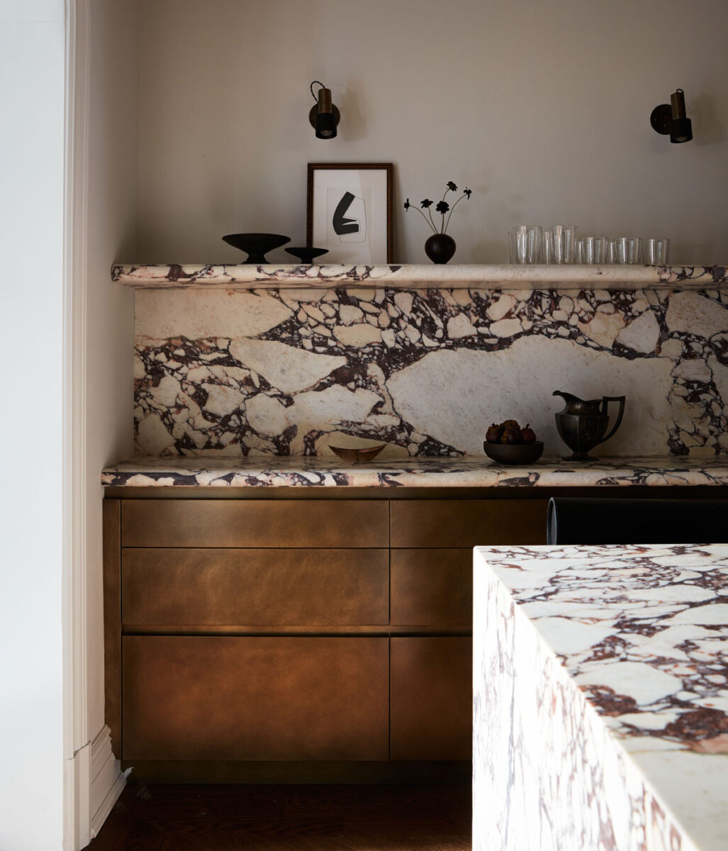 Bold Marble Kitchen