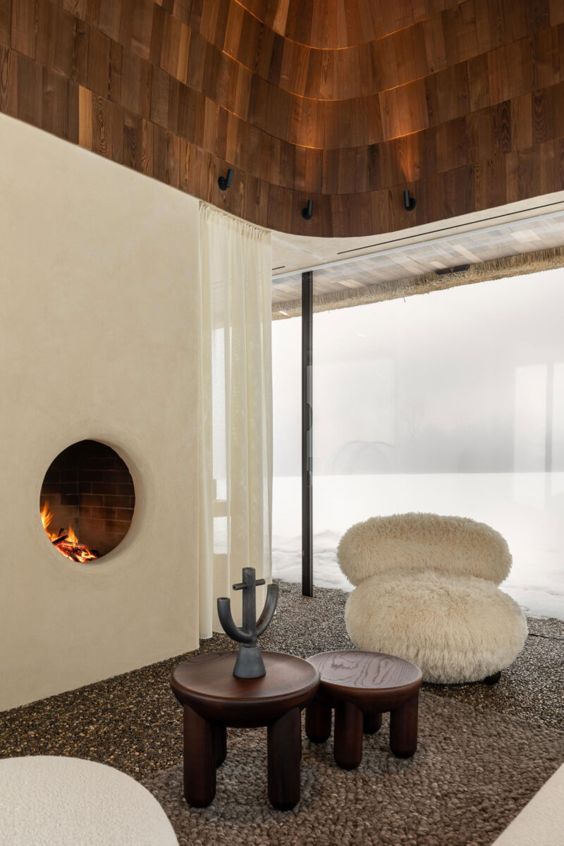 Round Fireplace