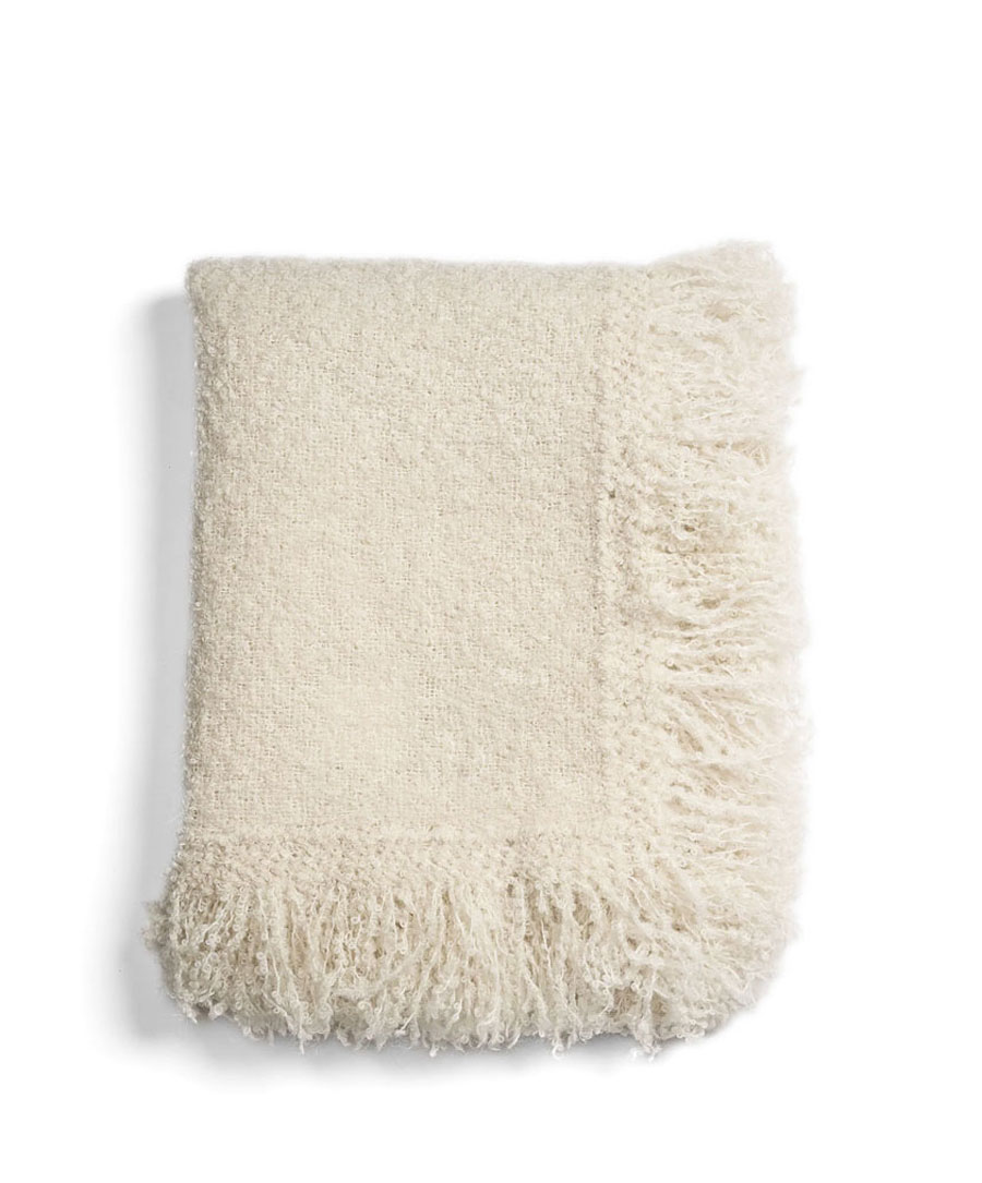 Cappelen Dimyr Ivory Wool Throw | DSHOP