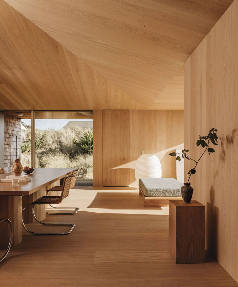 Oak paneled walls