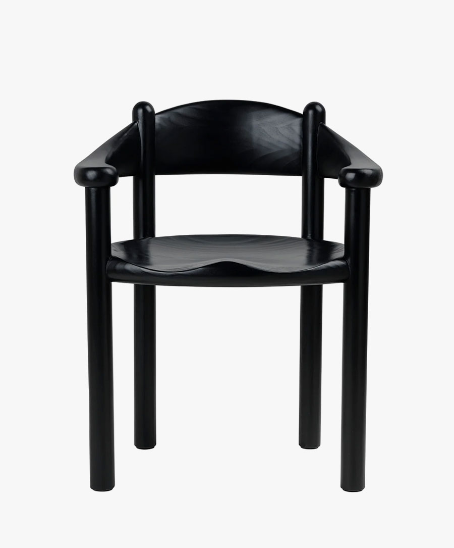 Gubi Daumiller Armchair, Brown/Black Pine at DSHOP