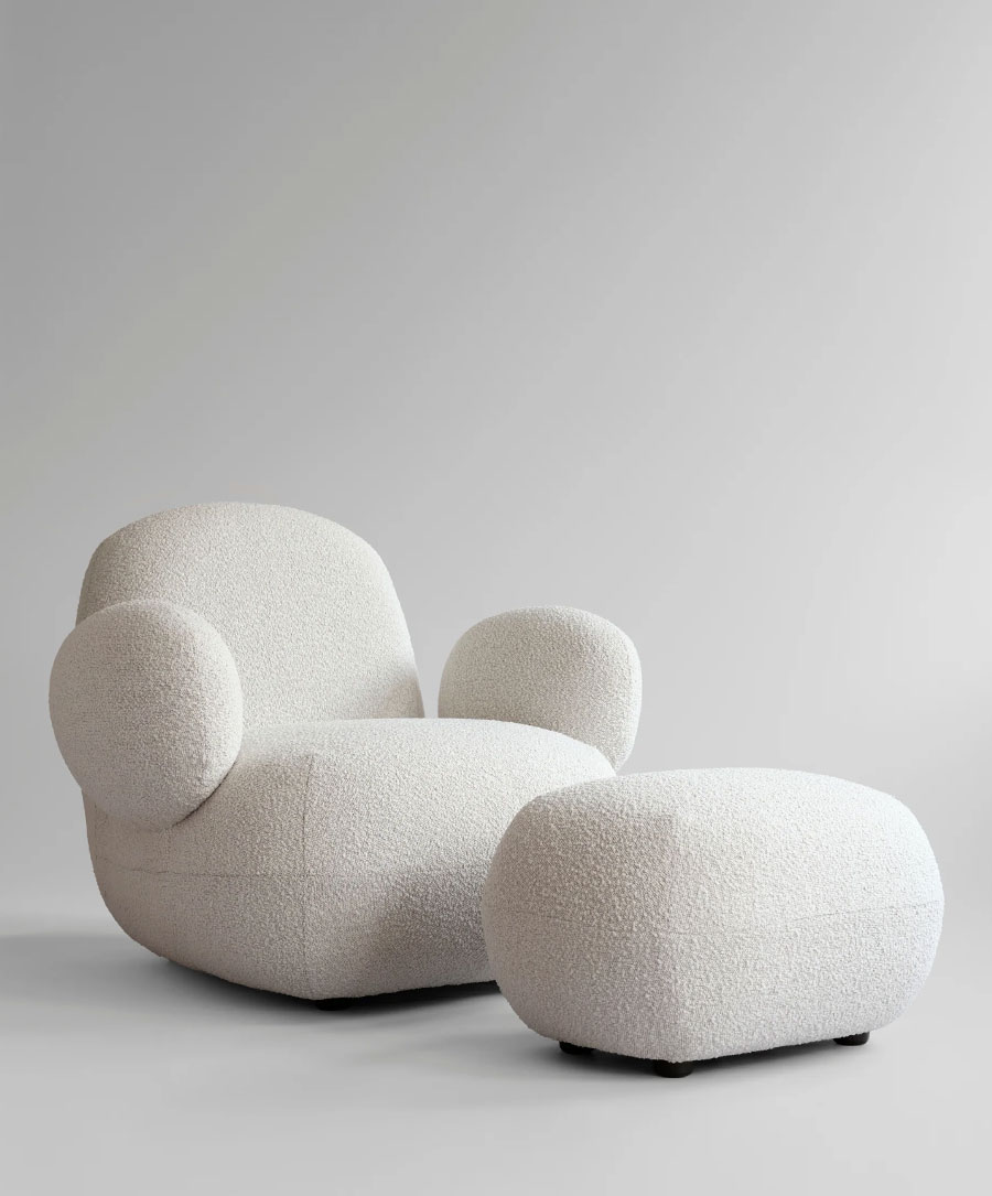 101 Copenhagen Toe Armchair Flat & Ottoman | DSHOP